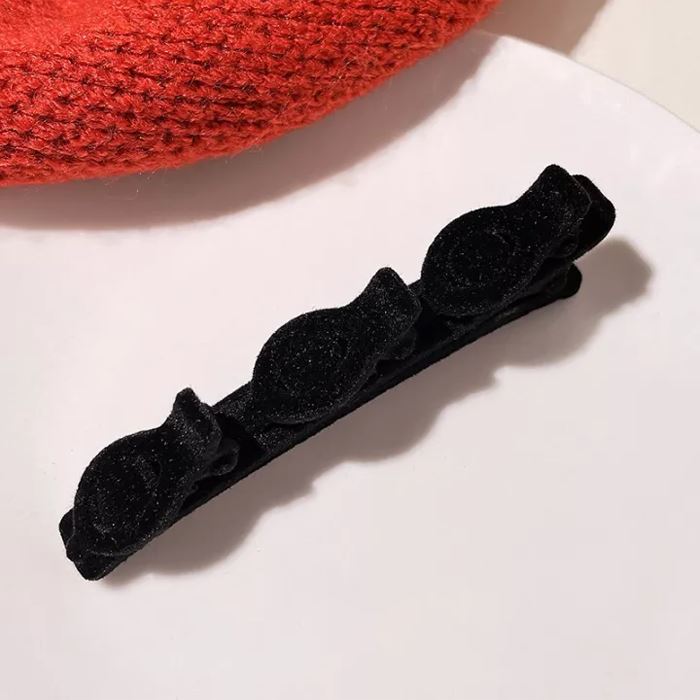 Elegant Braided Style Fluffy Hair Clip Hair Styling Tools Every Day And Night Black 1pc 