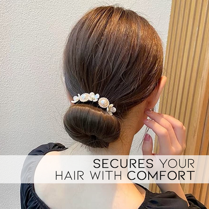 Elegant Easy Pearl Hairbun Maker